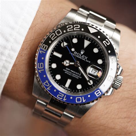 rolex gmt 2 batman prix|rolex batman gmt for sale.